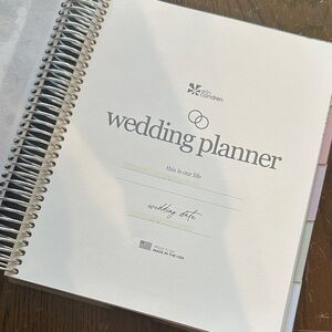 Erin Condren Wedding Planner - Classic White Cover